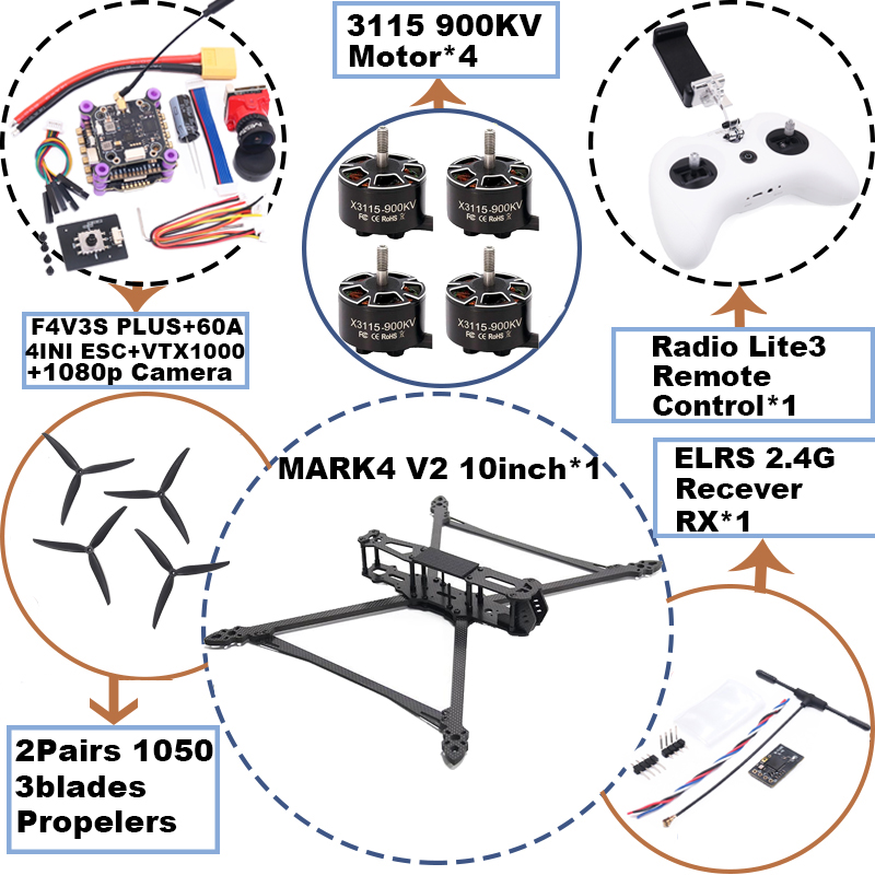 MARK4 V2 10인치 F4V3S/F4V3S PLUS - Radiomaster Ranger 2.4Ghz Elrs Module 리뷰 및 가격
